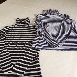 SOLD ........Ralph Lauren, Lands End navy/ w